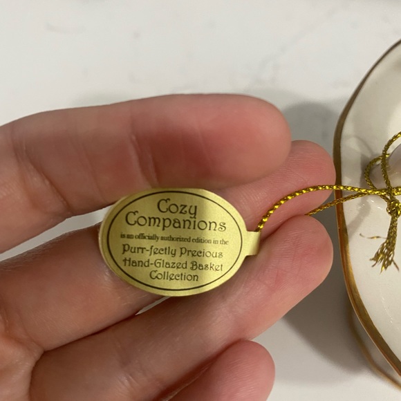 Vintage Bradford Exchange Meta Pluckebaum Ceramic Baskets Cozy Companions - Picture 3 of 7